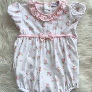 Baby girls pima cotton floral romper size 9/12m Nwt